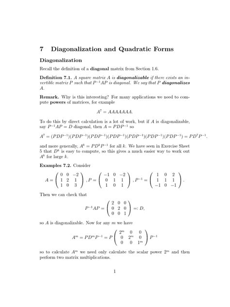 Image result for Diagonalization of Quadratic Form