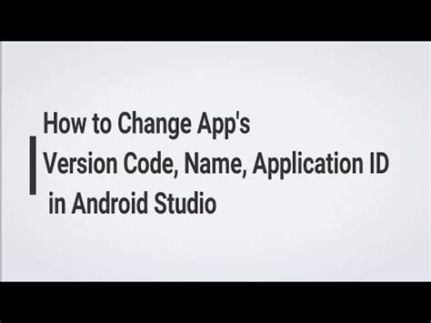 Image result for Android Studio Application ID
