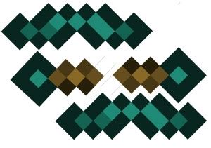 Toradh íomhá ar Minecraft Diamond Sword 3D