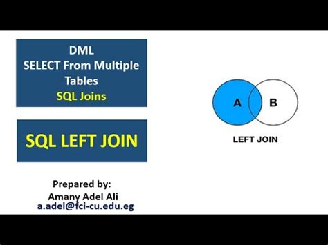 Image result for Left Join Format SQL