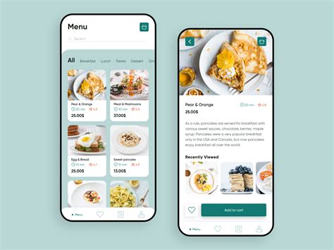 Afbeeldingsresultaten voor Digital Menu App Design