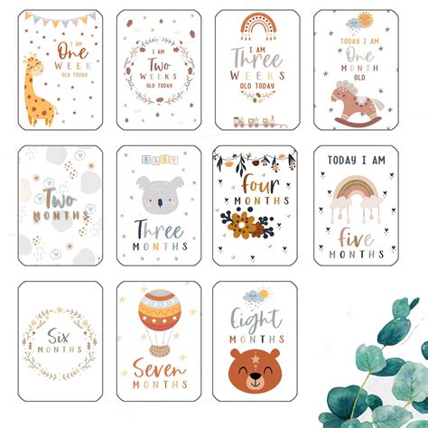 Afbeeldingsresultaten voor Baby Milestone Cards