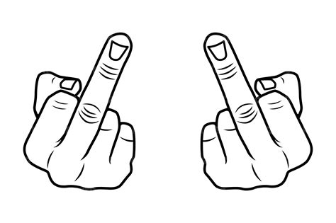 Image result for Middle Finger Cartoon W/O Background
