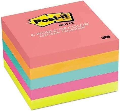 Post-it Notes Neon Colors 3 x 3 in (76 x 76 mm) 654-5PK | Assorted ...