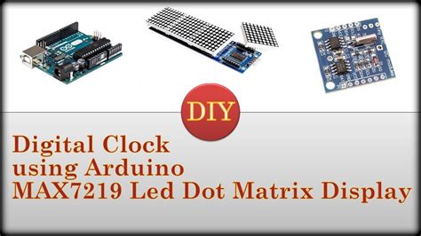 Toradh íomhá ar Arduino Uno MAX7219 Dot-Matrix Clock