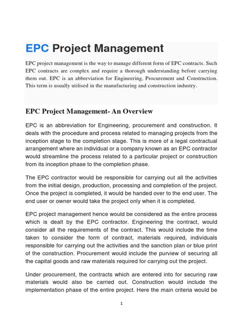 Image result for EPC Project Management PPR