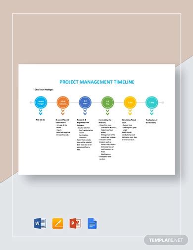 Toradh íomhá ar Program Management Timeline Template