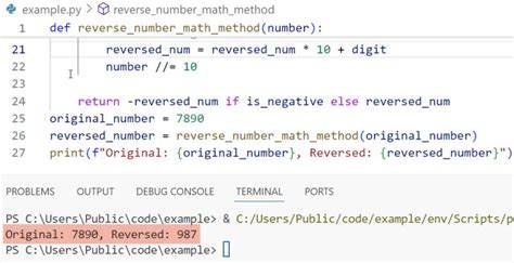 Image result for Reverse of a Number in Python Example