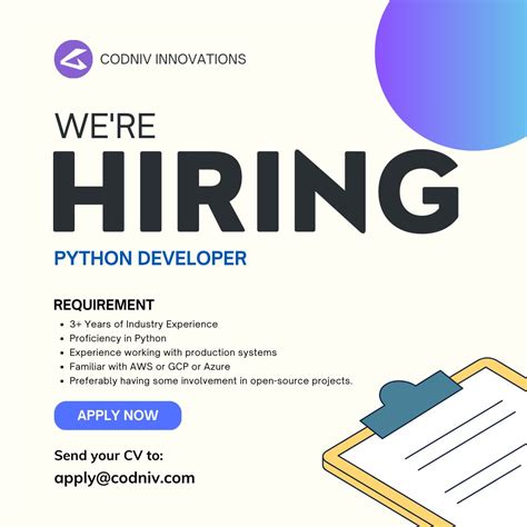 Toradh íomhá ar We Are Hiring Python Developers