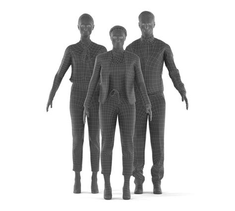 Toradh íomhá ar Create 3D Model of Humans in Blender