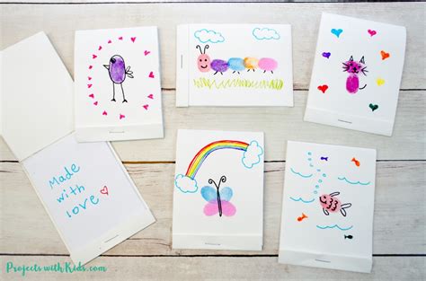 Turn Fingerprint Art into Adorable Mini DIY Notebooks - Projects with Kids