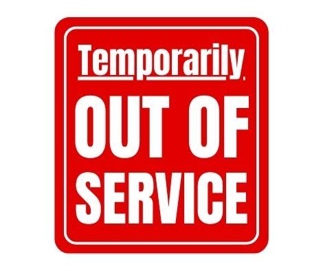 Toradh íomhá ar Out of Service Sign Printable PDF