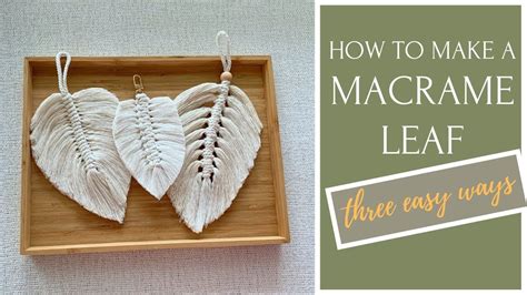 Toradh íomhá ar Macrame Leaf Tutorial Printable Instructions