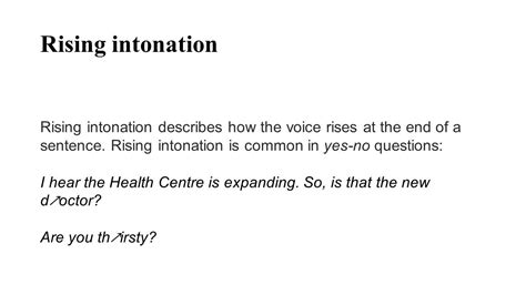 Image result for Examples of Rising Intonation Sentences