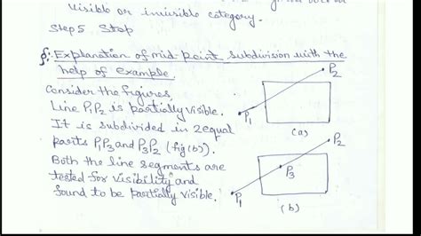 Midpoint Subdivision Line Clipping Algorithm に対する画像結果