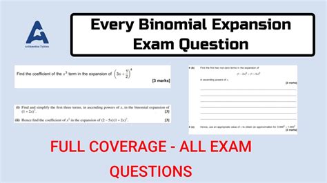 Simple Question Binomial Expansion に対する画像結果