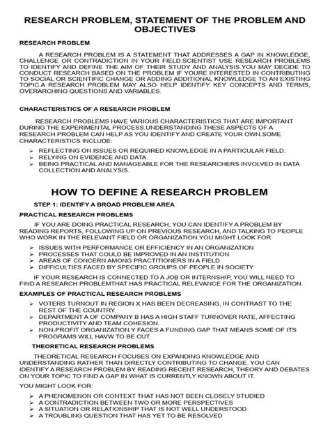 Example of Statement of the Problem Research Product に対する画像結果