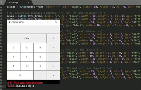 Toradh íomhá ar Calculator Tkinter Python PNG