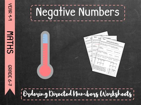 Image result for Ordering Negative Numbers Worksheet