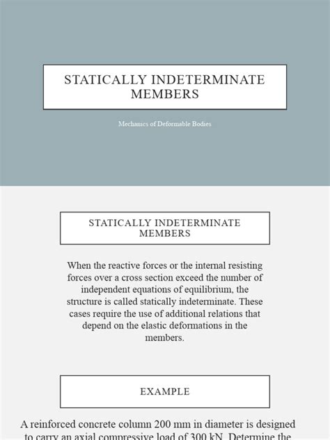 Identify Statically Indeterminate Members Practice Problems എന്നതിനുള്ള ഇമേജ് ഫലം