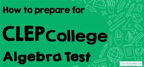 Image result for CLEP Algebra Tips