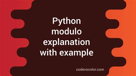 Image result for What Does Modulo Mean in Python