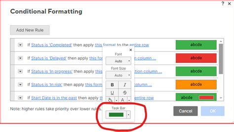 Toradh íomhá ar Color Coding On Report