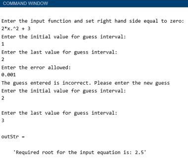 Image result for Bisection MATLAB GUI