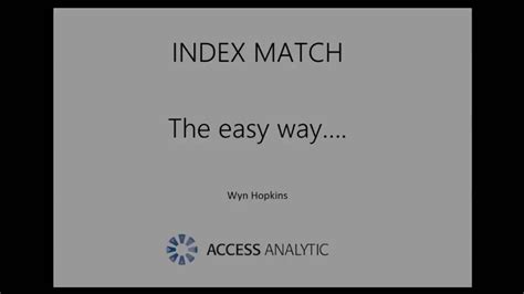 Image result for Easy INDEX/MATCH
