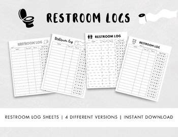 Toradh íomhá ar Restroom Service Log