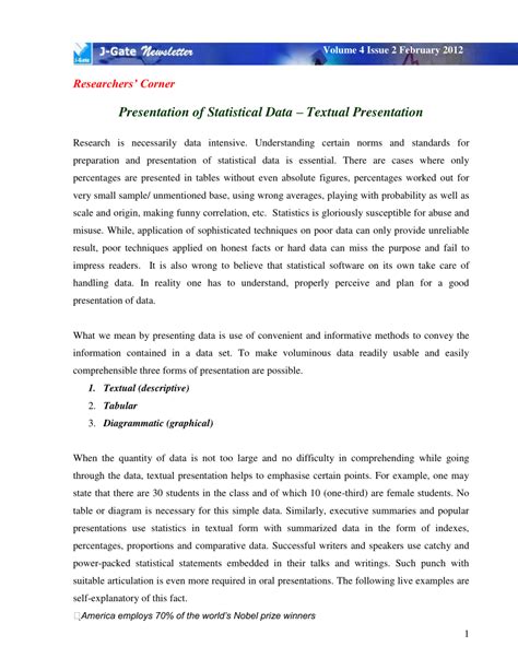 Image result for Text Example Presenting Data