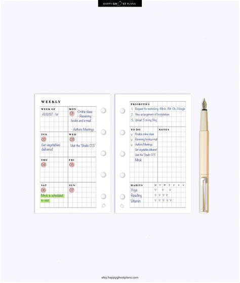 Mini Weekly Planner に対する画像結果
