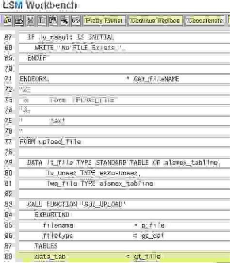 LSMW Tcode に対する画像結果