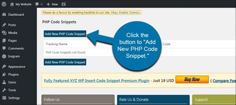 Image result for Tick Button How to Insert PHP Code