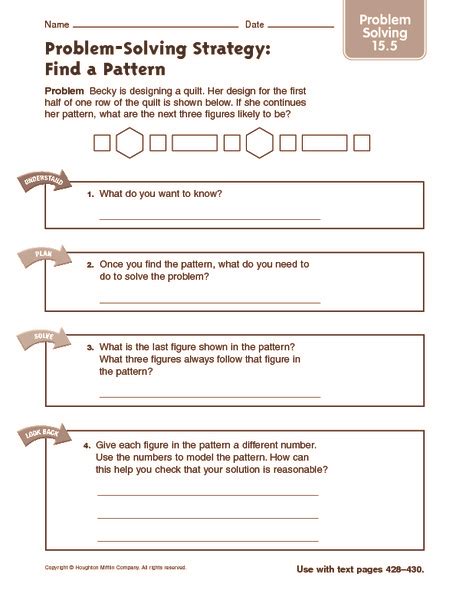 Image result for Problem Solving Strategies Worksheet.pdf