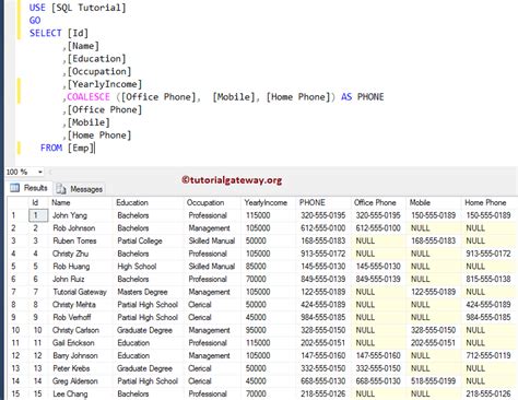 Image result for Coalesce Function in SQL Server