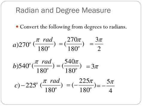 Radian and Degree Measure に対する画像結果