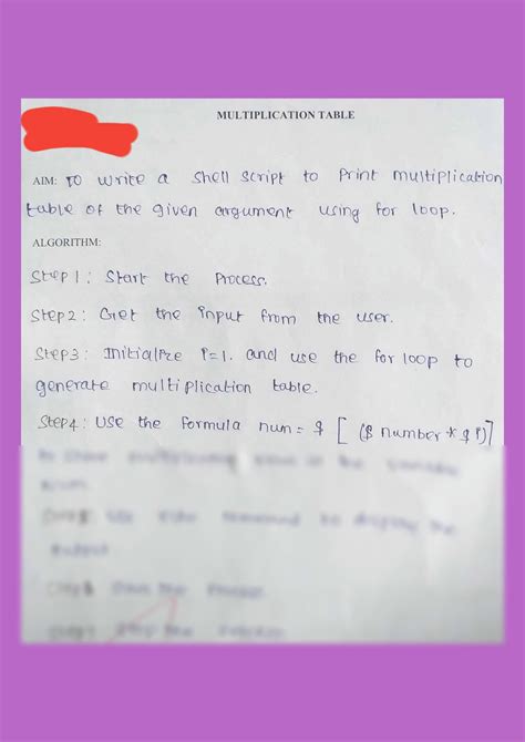 Image result for Shell Prectical Multiplication of 2 Using for Loop