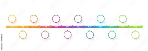 Image result for Horizontal 12 Month Timeline