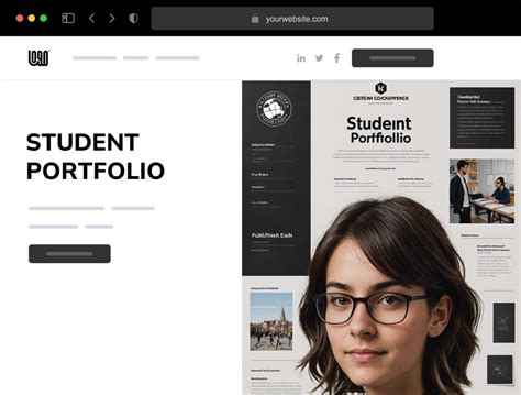Student Portfolio Website Examples に対する画像結果
