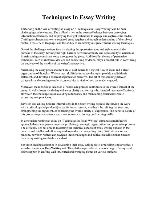 Image result for Writing Essay Tips PDF