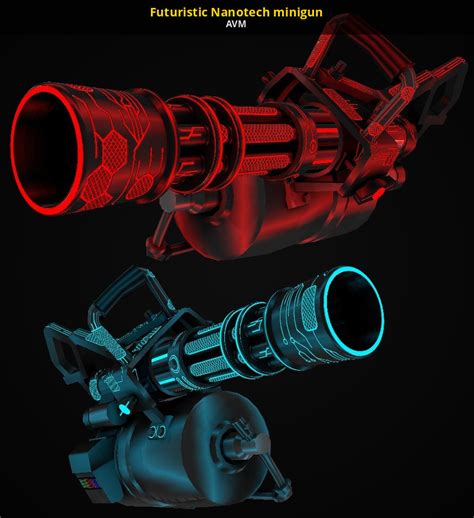 Toradh íomhá ar Futuristic Minigun