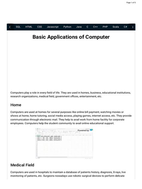 Image result for Basic Applications of Computer PDF