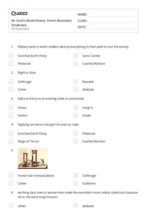 Image result for 9th Grade History Worksheets