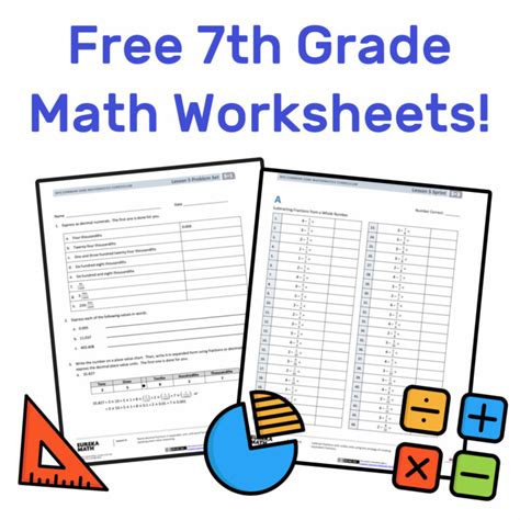 Image result for Math Worksheets for 7th Graders