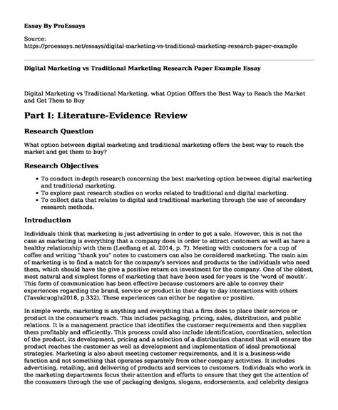 Image result for Marketing Research Paper Example