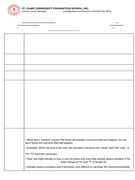 Afbeeldingsresultaten voor Worksheet Answer Key G11 with Answers Random Variables