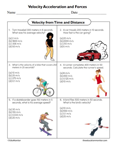 Speed Distance Time Worksheet Link-এর ছবি ফলাফল
