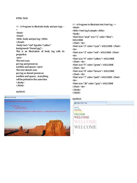 Image result for HTML Tags and Forms PDF
