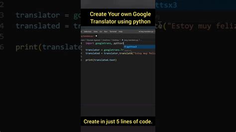 Image result for Google Translator API Python Code